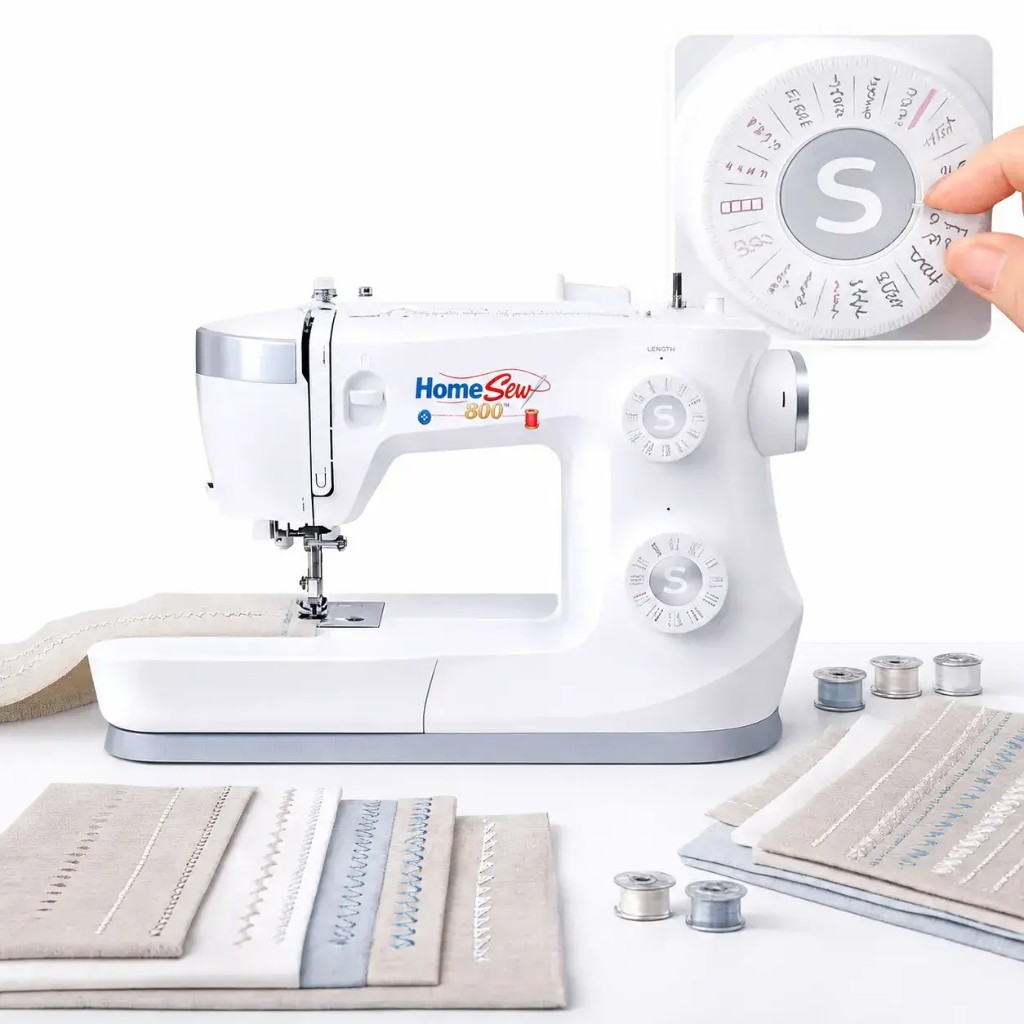 HomeSew 800 con 80 programmi di cucitura automatici