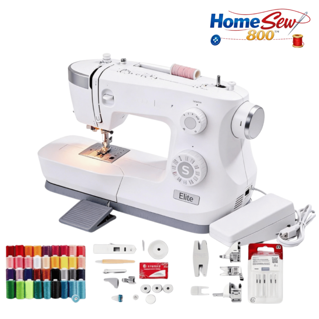HomeSew 800 — automatic sewing machine with 80 stitch programs
